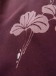 画像8: L0915A  羽織 女性用着物  シルク（正絹）  紫み えんじ, 葉 【中古】 【USED】 【リサイクル】 ★★★☆☆ (8)