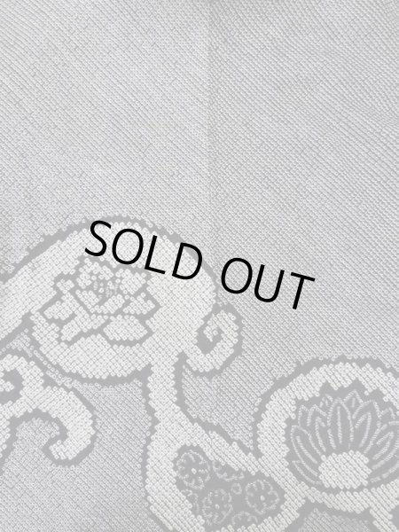 画像3: L0915B  羽織 女性用着物  シルク（正絹）   黒, 花 【中古】 【USED】 【リサイクル】 ★★★☆☆ (3)