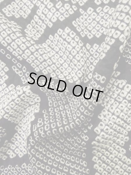 画像11: L0915B  羽織 女性用着物  シルク（正絹）   黒, 花 【中古】 【USED】 【リサイクル】 ★★★☆☆ (11)