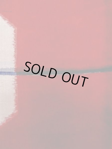 画像5: L0915D  羽織 女性用着物  シルク(正絹)   赤色, 幾何学模様 【中古】 【USED】 【リサイクル】 ★☆☆☆☆ (5)