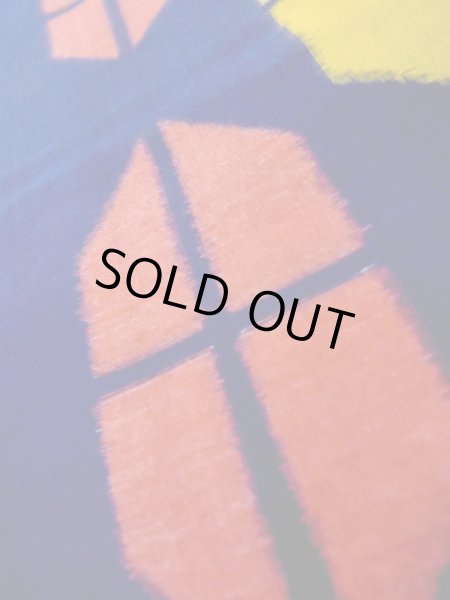 画像9: L0915D  羽織 女性用着物  シルク(正絹)   赤色, 幾何学模様 【中古】 【USED】 【リサイクル】 ★☆☆☆☆ (9)