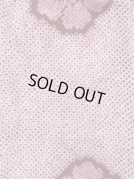 画像3: L0921A Mint  羽織 女性用着物  シルク(正絹) 深い 赤み 紫色, 花 【中古】 【USED】 【リサイクル】 ★★★★☆ (3)