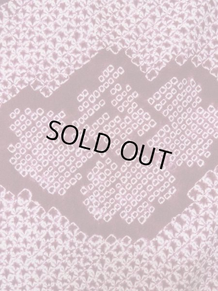 画像8: L0921A Mint  羽織 女性用着物  シルク(正絹) 深い 赤み 紫色, 花 【中古】 【USED】 【リサイクル】 ★★★★☆ (8)