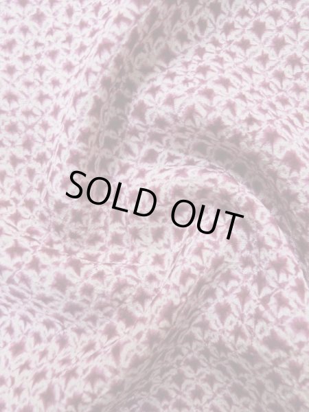 画像12: L0921A Mint  羽織 女性用着物  シルク(正絹) 深い 赤み 紫色, 花 【中古】 【USED】 【リサイクル】 ★★★★☆ (12)