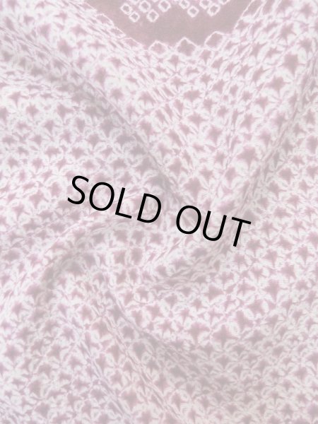 画像13: L0921A Mint  羽織 女性用着物  シルク(正絹) 深い 赤み 紫色, 花 【中古】 【USED】 【リサイクル】 ★★★★☆ (13)