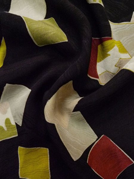 画像12: L0921C  羽織 女性用着物  シルク(正絹)  深い 紫色, 色紙 【中古】 【USED】 【リサイクル】 ★☆☆☆☆ (12)