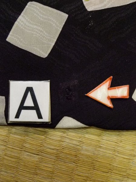 画像15: L0921C  羽織 女性用着物  シルク(正絹)  深い 紫色, 色紙 【中古】 【USED】 【リサイクル】 ★☆☆☆☆ (15)