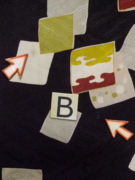 画像16: L0921C  羽織 女性用着物  シルク(正絹)  深い 紫色, 色紙 【中古】 【USED】 【リサイクル】 ★☆☆☆☆ (16)