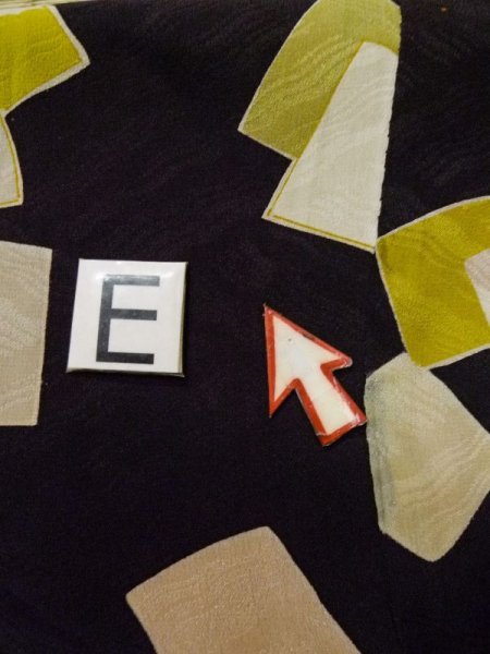 画像19: L0921C  羽織 女性用着物  シルク(正絹)  深い 紫色, 色紙 【中古】 【USED】 【リサイクル】 ★☆☆☆☆ (19)