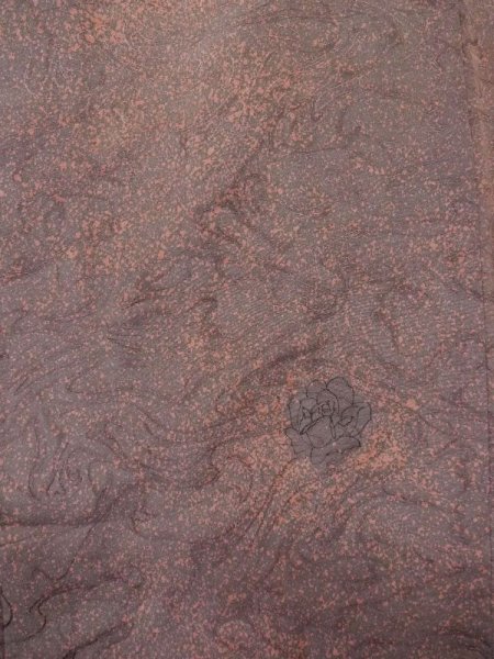 画像4: L0921D  羽織 女性用着物  シルク(正絹)   灰色, バラ 【中古】 【USED】 【リサイクル】 ★★☆☆☆ (4)