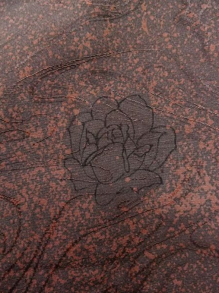 画像5: L0921D  羽織 女性用着物  シルク(正絹)   灰色, バラ 【中古】 【USED】 【リサイクル】 ★★☆☆☆ (5)