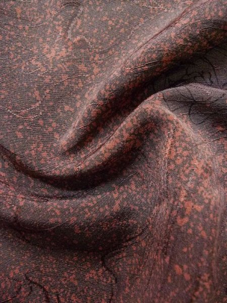 画像11: L0921D  羽織 女性用着物  シルク(正絹)   灰色, バラ 【中古】 【USED】 【リサイクル】 ★★☆☆☆ (11)