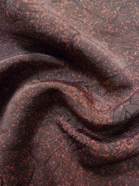 画像12: L0921D  羽織 女性用着物  シルク(正絹)   灰色, バラ 【中古】 【USED】 【リサイクル】 ★★☆☆☆ (12)