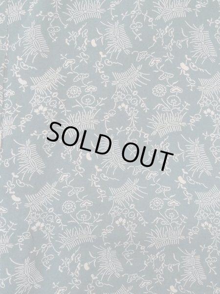 画像3: L0921E  羽織 女性用着物  シルク（正絹）  淡い 青, 花 【中古】 【USED】 【リサイクル】 ★★★☆☆ (3)