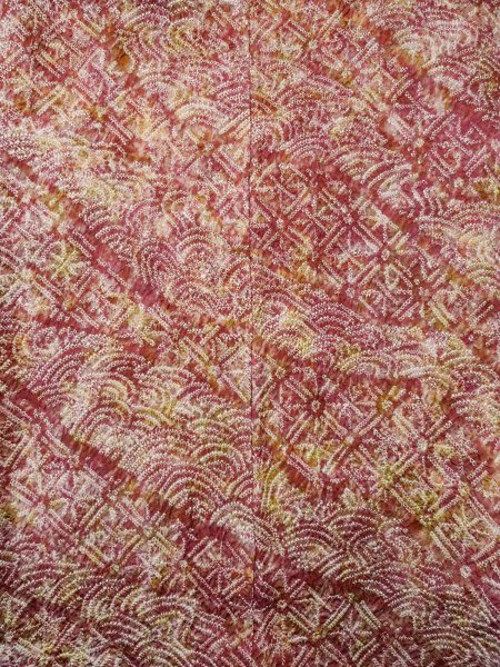 画像3: L0921F 女性用 羽織   シルク（正絹） 淡い紫色,  青海波 【中古】【USED】【リサイクル】 ★★★★☆【L0921F】 (3)