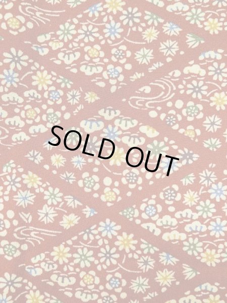 画像5: L0921H Mint  羽織 女性用着物  シルク(正絹)   赤色, 花 【中古】 【USED】 【リサイクル】 ★★★★★ (5)