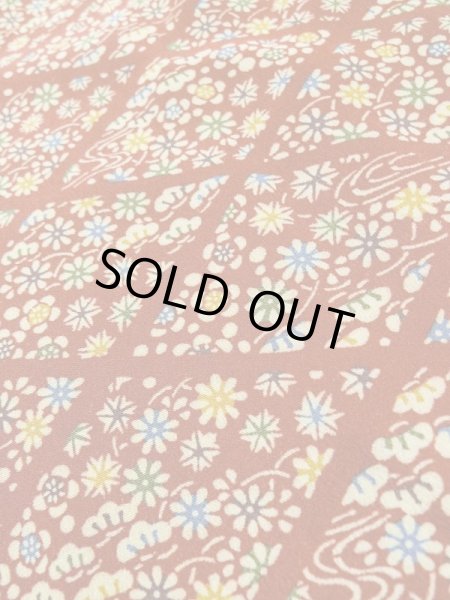 画像10: L0921H Mint  羽織 女性用着物  シルク(正絹)   赤色, 花 【中古】 【USED】 【リサイクル】 ★★★★★ (10)