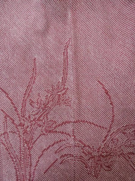 画像3: L0921I  羽織 女性用着物  シルク(正絹) 淡い 深い 紫色, 花 【中古】 【USED】 【リサイクル】 ★★☆☆☆ (3)