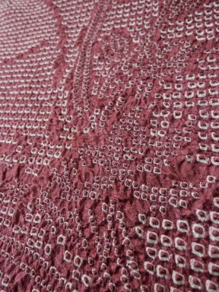 画像8: L0921I  羽織 女性用着物  シルク(正絹) 淡い 深い 紫色, 花 【中古】 【USED】 【リサイクル】 ★★☆☆☆ (8)