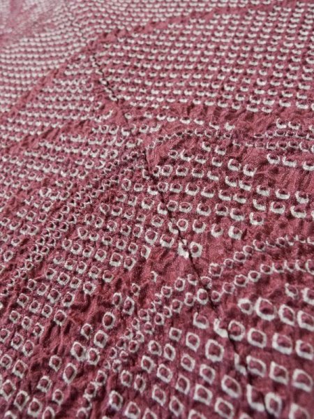 画像9: L0921I  羽織 女性用着物  シルク(正絹) 淡い 深い 紫色, 花 【中古】 【USED】 【リサイクル】 ★★☆☆☆ (9)