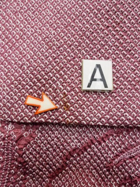 画像13: L0921I  羽織 女性用着物  シルク(正絹) 淡い 深い 紫色, 花 【中古】 【USED】 【リサイクル】 ★★☆☆☆ (13)