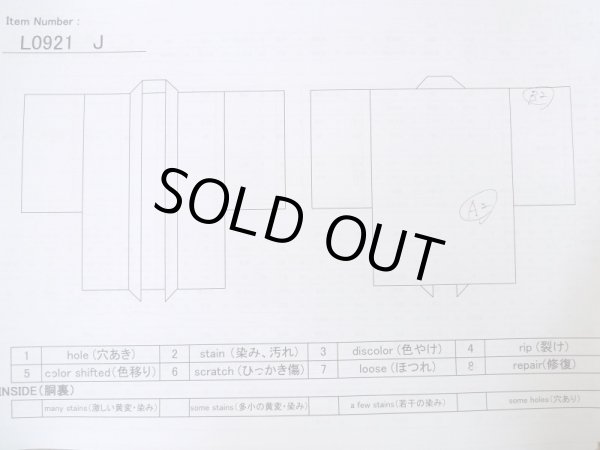 画像13: L0921J  羽織 女性用着物  化繊   桃色, 花 【中古】 【USED】 【リサイクル】 ★★★☆☆ (13)