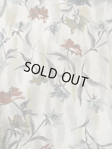 画像3: L0921L  羽織 女性用着物  シルク(正絹)   オフ ホワイト, 花 【中古】 【USED】 【リサイクル】 ★★☆☆☆ (3)