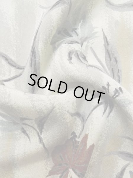 画像11: L0921L  羽織 女性用着物  シルク(正絹)   オフ ホワイト, 花 【中古】 【USED】 【リサイクル】 ★★☆☆☆ (11)