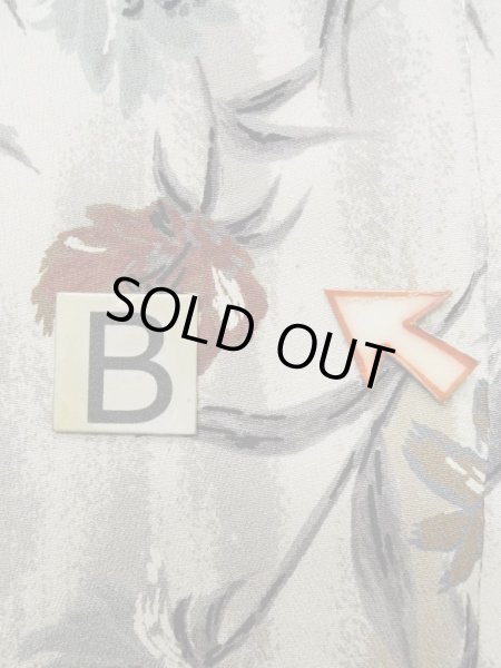 画像15: L0921L  羽織 女性用着物  シルク(正絹)   オフ ホワイト, 花 【中古】 【USED】 【リサイクル】 ★★☆☆☆ (15)