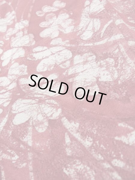 画像9: L0921M  羽織 女性用着物  シルク（正絹）   えんじ, 花 【中古】 【USED】 【リサイクル】 ★★★★☆ (9)