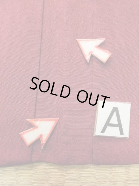 画像13: L0921M  羽織 女性用着物  シルク（正絹）   えんじ, 花 【中古】 【USED】 【リサイクル】 ★★★★☆ (13)