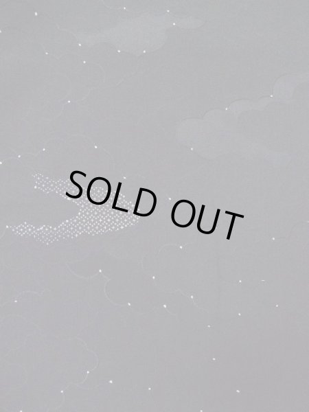 画像4: L0921P Mint  羽織 女性用着物  シルク(正絹)   黒, 雲 【中古】 【USED】 【リサイクル】 ★★★★☆ (4)