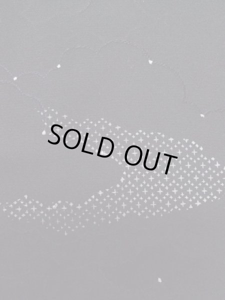 画像5: L0921P Mint  羽織 女性用着物  シルク(正絹)   黒, 雲 【中古】 【USED】 【リサイクル】 ★★★★☆ (5)