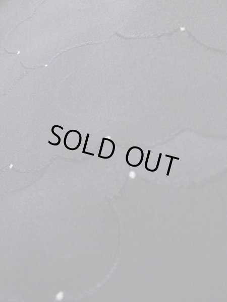 画像8: L0921P Mint  羽織 女性用着物  シルク(正絹)   黒, 雲 【中古】 【USED】 【リサイクル】 ★★★★☆ (8)