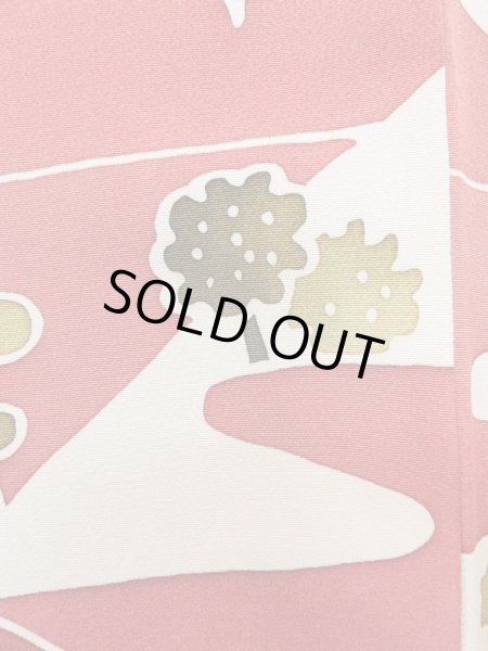 画像7: L0921Q  羽織 女性用着物  シルク（正絹）  淡い 赤色, 家 【中古】 【USED】 【リサイクル】 ★★★★☆ (7)