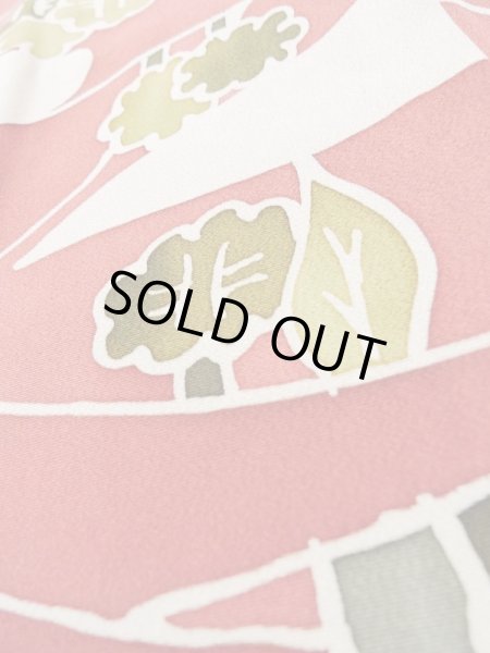 画像8: L0921Q  羽織 女性用着物  シルク（正絹）  淡い 赤色, 家 【中古】 【USED】 【リサイクル】 ★★★★☆ (8)