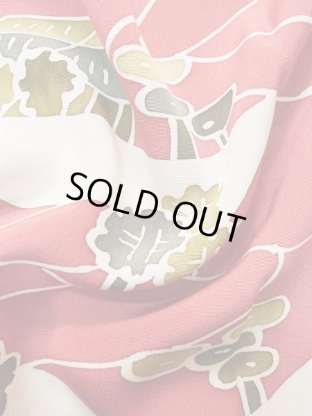 画像12: L0921Q  羽織 女性用着物  シルク（正絹）  淡い 赤色, 家 【中古】 【USED】 【リサイクル】 ★★★★☆ (12)