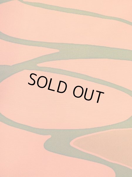 画像7: L0921R Mint  羽織 女性用着物  シルク（正絹）  淡い 橙色, 抽象的模様 【中古】 【USED】 【リサイクル】 ★★★★★ (7)