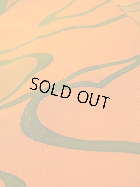 画像9: L0921R Mint  羽織 女性用着物  シルク（正絹）  淡い 橙色, 抽象的模様 【中古】 【USED】 【リサイクル】 ★★★★★ (9)