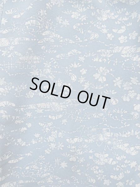 画像3: L0921S Mint  羽織 女性用着物  シルク(正絹)  淡い 水色, 花 【中古】 【USED】 【リサイクル】 ★★★★★ (3)