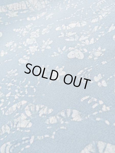 画像10: L0921S Mint  羽織 女性用着物  シルク(正絹)  淡い 水色, 花 【中古】 【USED】 【リサイクル】 ★★★★★ (10)