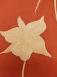 画像5: L0921U  羽織 女性用着物  シルク（正絹）   橙色, りんどう 【中古】 【USED】 【リサイクル】 ★★★☆☆ (5)