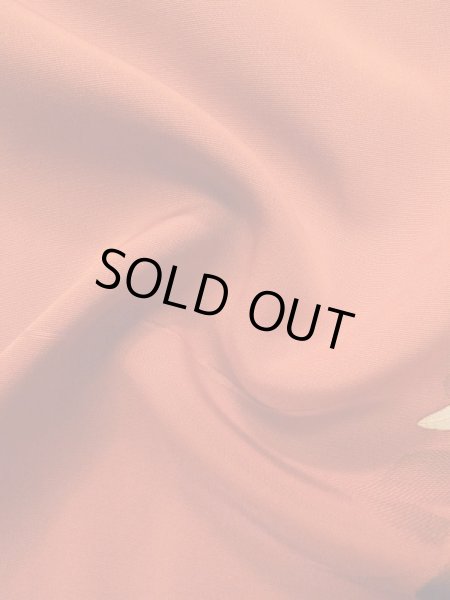 画像12: L0921U  羽織 女性用着物  シルク(正絹)   橙色, りんどう 【中古】 【USED】 【リサイクル】 ★★★☆☆ (12)