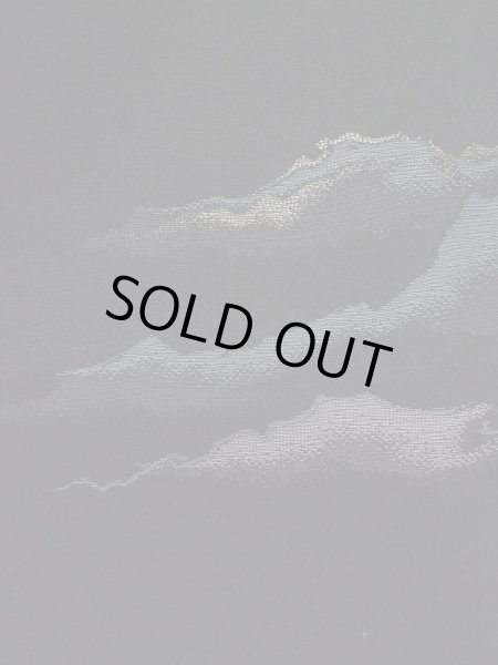 画像7: L0921Z  羽織 女性用着物  シルク（正絹）   黒, 山 【中古】 【USED】 【リサイクル】 ★★★★☆ (7)