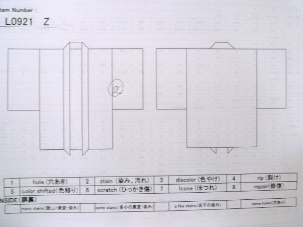 画像14: L0921Z  羽織 女性用着物  シルク(正絹)   黒, 山 【中古】 【USED】 【リサイクル】 ★★★★☆ (14)