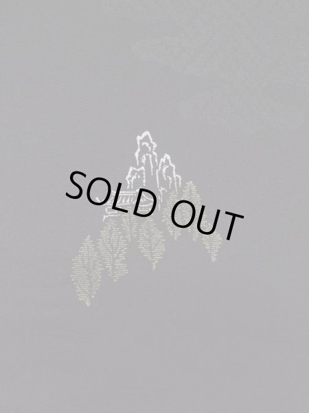 画像5: L0922A  羽織 女性用着物  シルク(正絹)   黒, 寺 【中古】 【USED】 【リサイクル】 ★☆☆☆☆ (5)