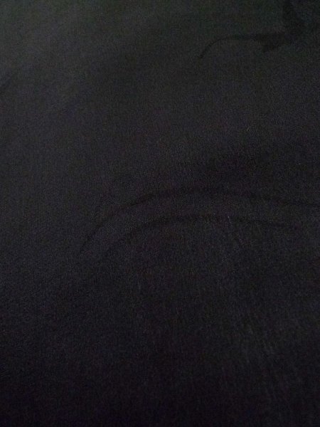 画像11: L0922C  羽織 女性用着物  シルク(正絹)   黒,  【中古】 【USED】 【リサイクル】 ★★★☆☆ (11)