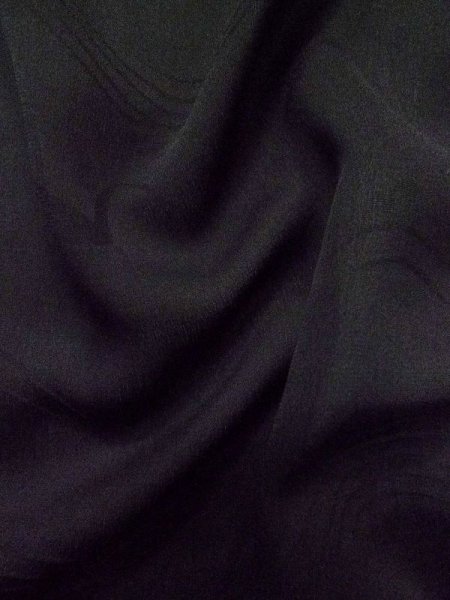 画像12: L0922C  羽織 女性用着物  シルク(正絹)   黒,  【中古】 【USED】 【リサイクル】 ★★★☆☆ (12)