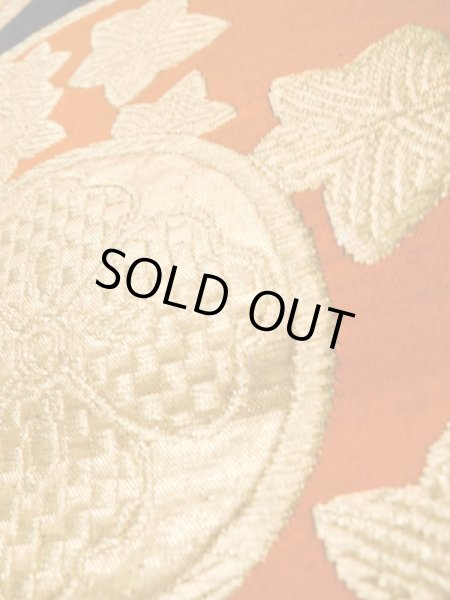 画像9: L0928A 袋帯 女性用着物 シルク(正絹)   黒 もみじ 【中古】 【USED】 【リサイクル】 ★★★★☆ (9)