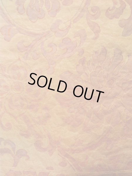 画像3: L0928K 袋帯 女性用着物 シルク（正絹）  淡い 橙色 唐花 【中古】 【USED】 【リサイクル】 ★★★☆☆ (3)